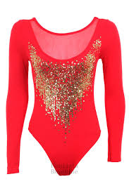 Red and Gold Leotard